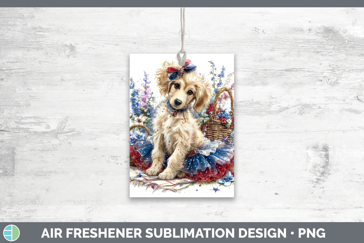 Dogs 05 Patriotic Afghan Hound Air Freshener Sublimation Car