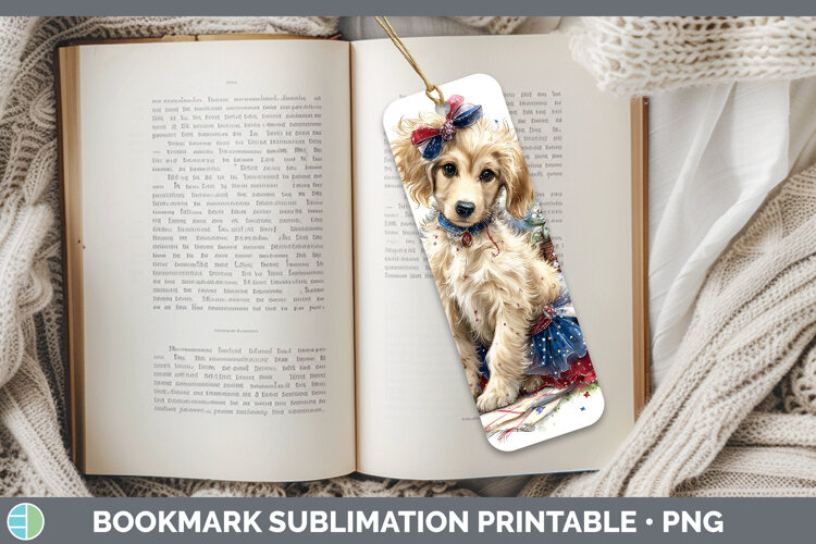 GorgeousDogs 05 Patriotic Bookmark design.
