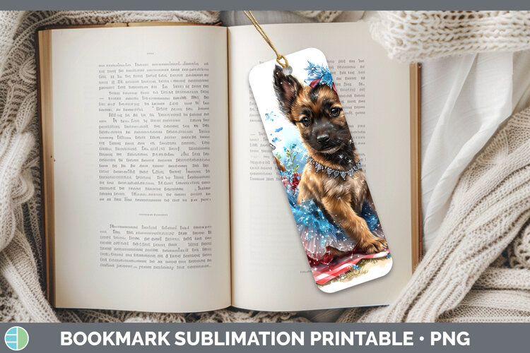 GorgeousDogs 05 Patriotic Bookmark design.