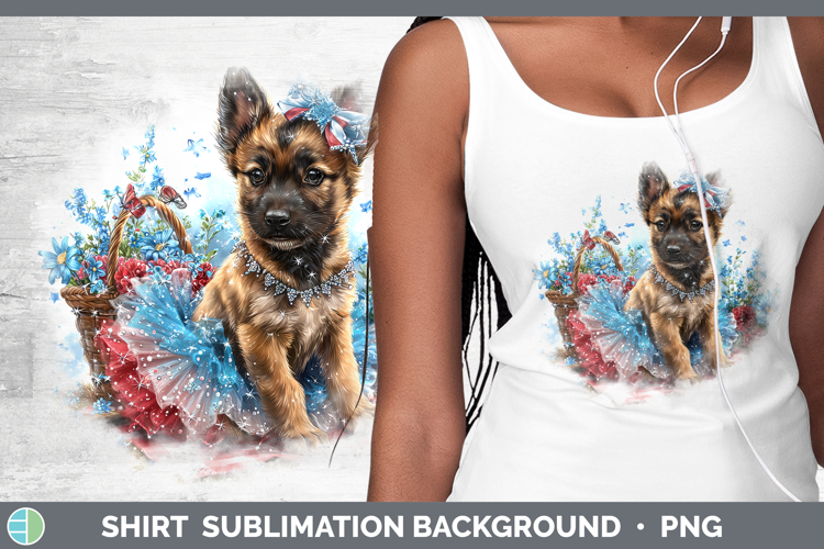 Dogs 05 Patriotic Belgian Malinois Shirt Sublimation Backgro