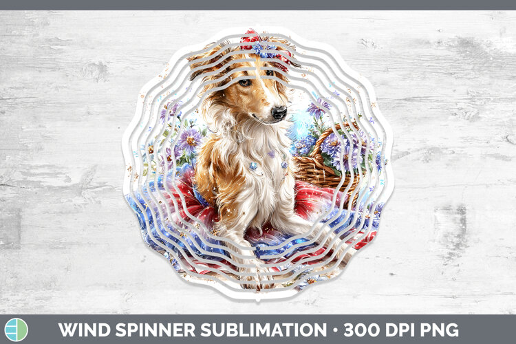 GorgeousDogs 05 Patriotic Wind Spinner design.