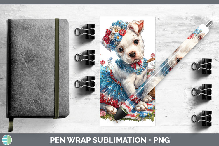 GorgeousDogs 05 Patriotic Pen Wrap design.
