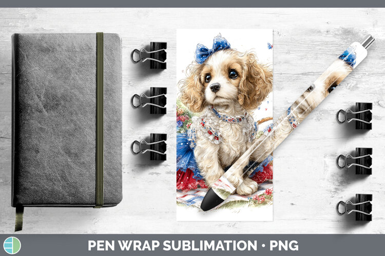 GorgeousDogs 05 Patriotic Pen Wrap design.