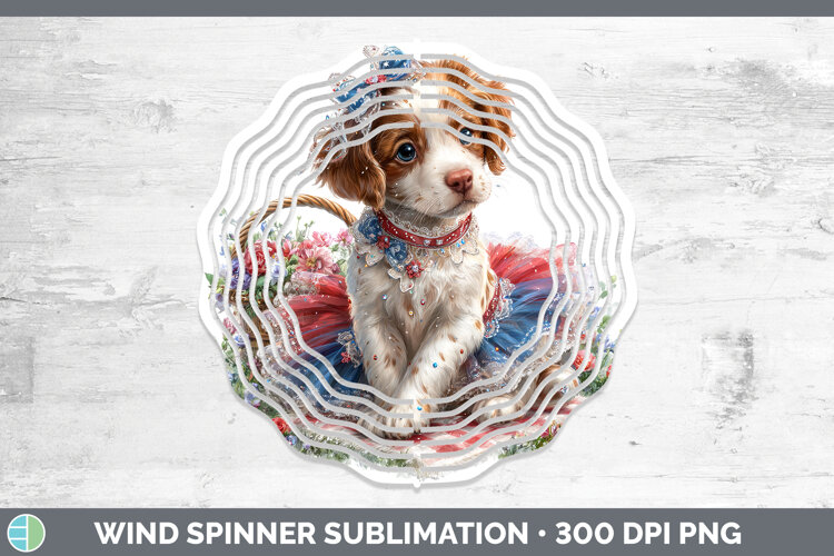GorgeousDogs 05 Patriotic Wind Spinner design.