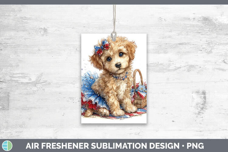 GorgeousDogs 05 Patriotic Air Freshener design.