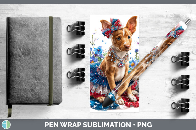 GorgeousDogs 05 Patriotic Pen Wrap design.