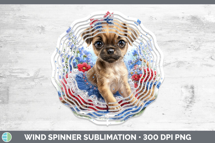 GorgeousDogs 05 Patriotic Wind Spinner design.