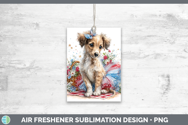 Dogs 05 Patriotic Saluki Air Freshener Sublimation Car Fresh