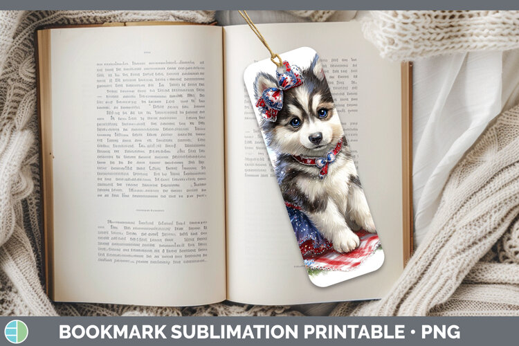 GorgeousDogs 05 Patriotic Bookmark design.
