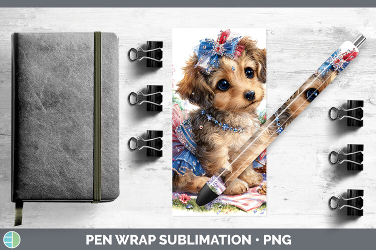 GorgeousDogs 05 Patriotic Pen Wrap design.