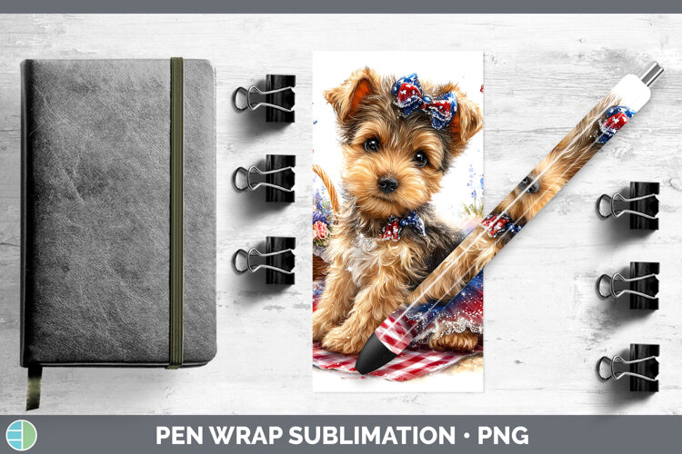 GorgeousDogs 05 Patriotic Pen Wrap design.