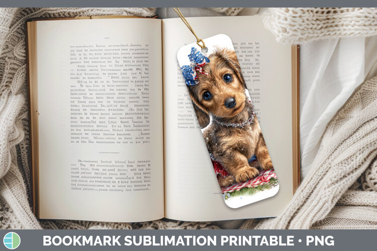GorgeousDogs 05 Patriotic Bookmark design.