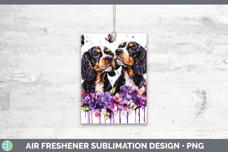 GorgeousDogs 05 Purple Drips Air Freshener design.