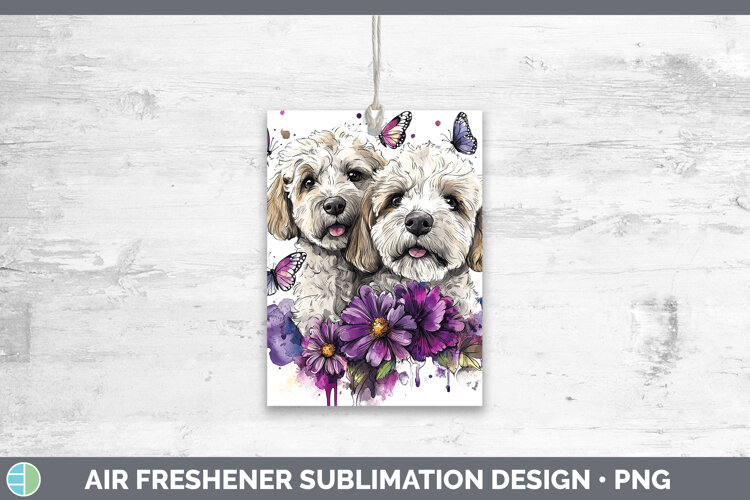 GorgeousDogs 05 Purple Drips Air Freshener design.