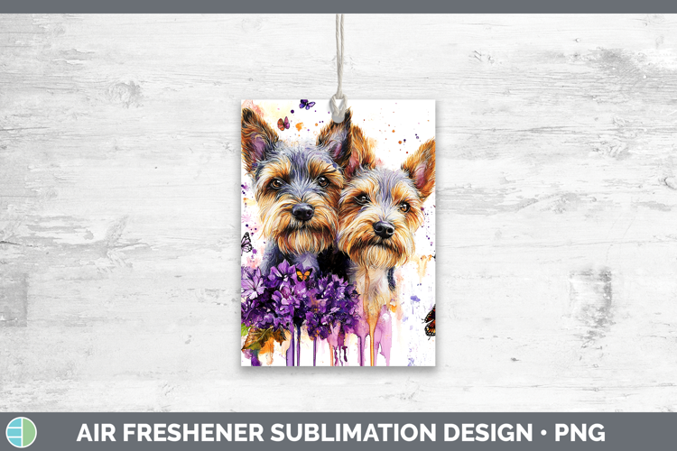 Dogs 05 Purple Drips Welsh Terrier Air Freshener Sublimation