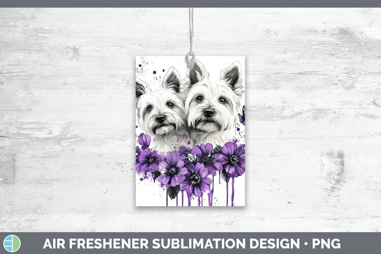 GorgeousDogs 05 Purple Drips Air Freshener design.