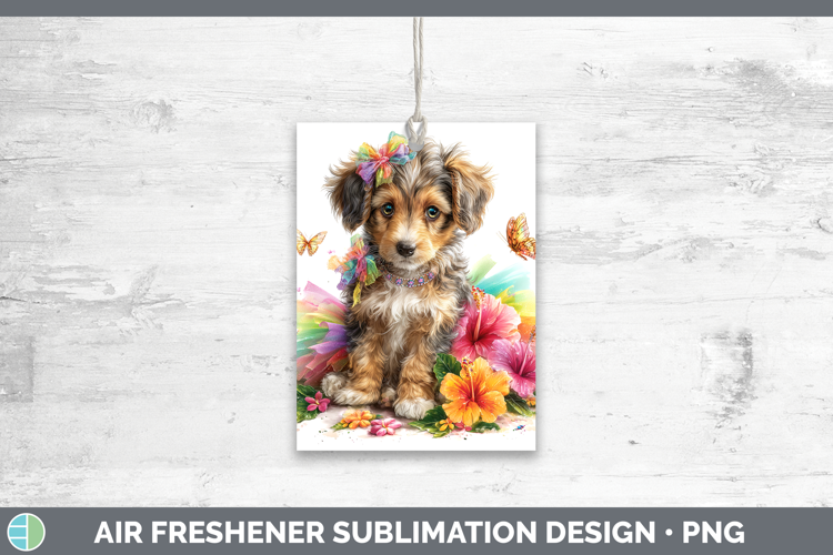 Afghan Hound Air Freshener Dogs 05 Rainbow Summer Sublimatio