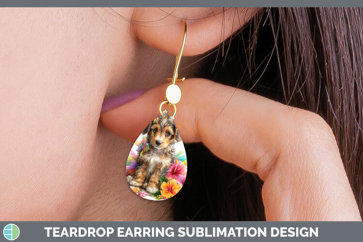 GorgeousDogs 05 Rainbow Summer Teardrop Earrings design.