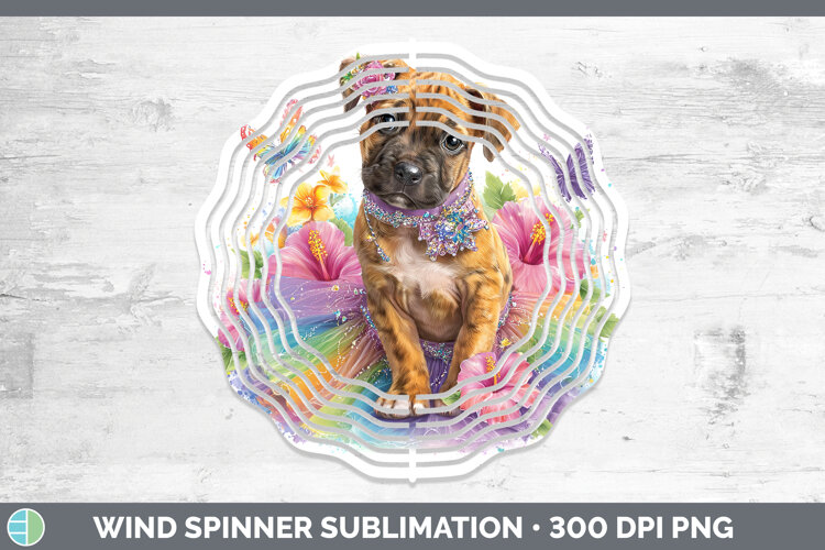 GorgeousDogs 05 Rainbow Summer Wind Spinner design.
