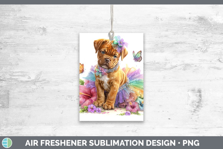 Bordeaux Mastiff Air Freshener Dogs 05 Rainbow Summer Sublim