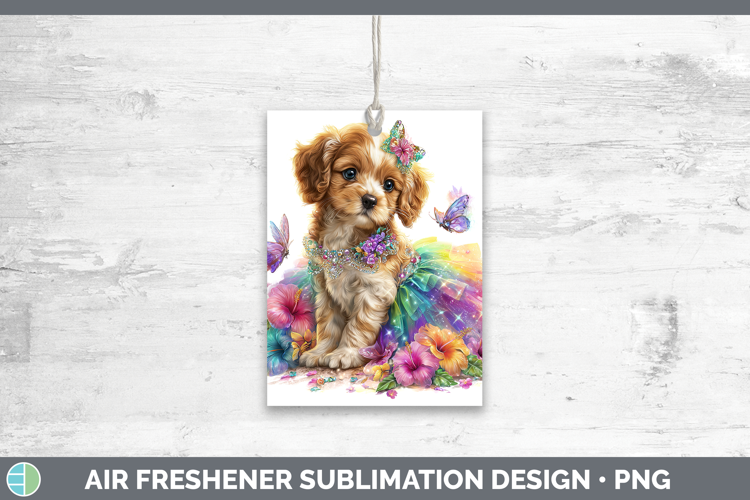English Cocker Spaniel Air Freshener Dogs 05 Rainbow Summer