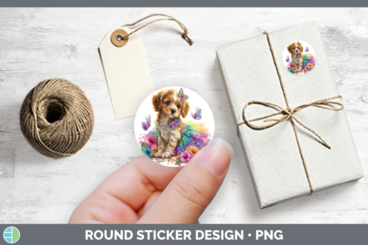 Dogs 05 Rainbow Summer English Cocker Spaniel Stickers | Rou