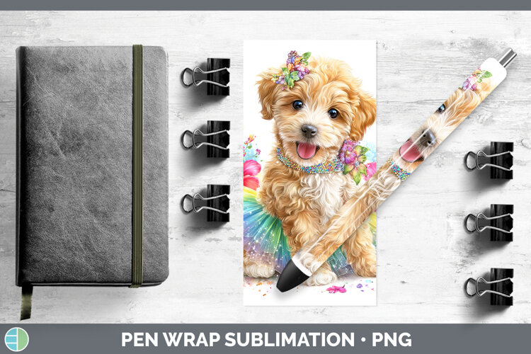 GorgeousDogs 05 Rainbow Summer Pen Wrap design.