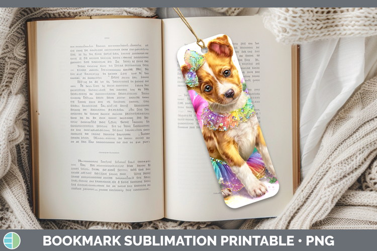 Podenco Canario Bookmark Dogs 05 Rainbow Summer Sublimation