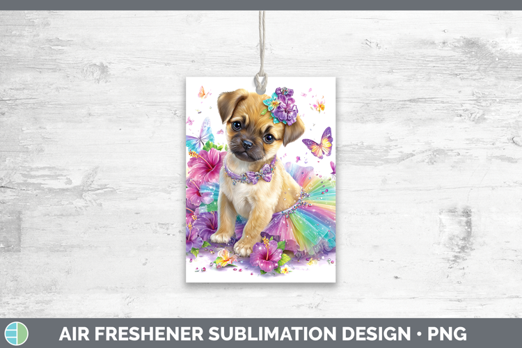 Puggle Air Freshener Dogs 05 Rainbow Summer Sublimation Car
