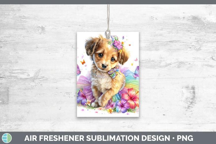 Saluki Air Freshener Dogs 05 Rainbow Summer Sublimation Car