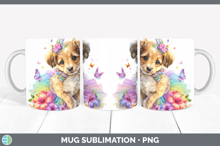 Saluki Mug Wrap Dogs 05 Rainbow Summer Sublimation Coffee Cu