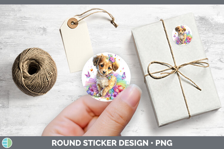 GorgeousDogs 05 Rainbow Summer Stickers design.