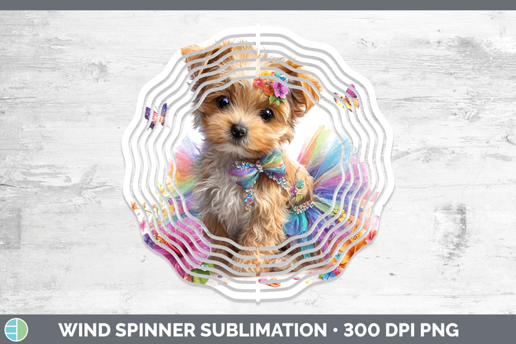 Warren Hound Wind Spinner Dogs 05 Rainbow Summer Sublimation