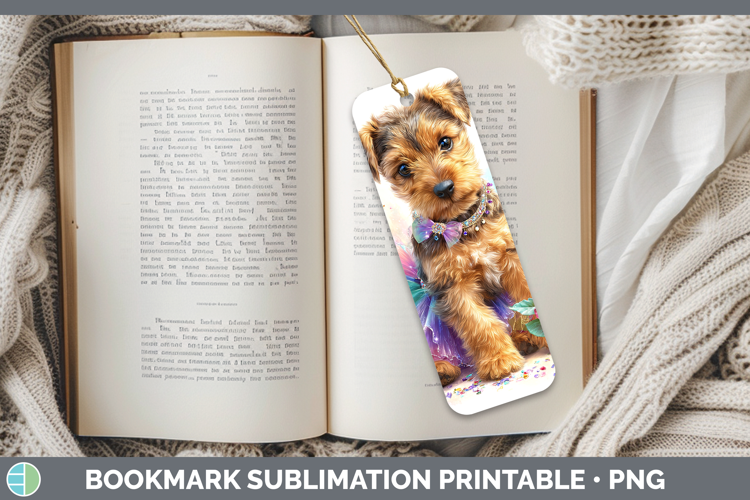 Welsh Terrier Bookmark Dogs 05 Rainbow Summer Sublimation Pr