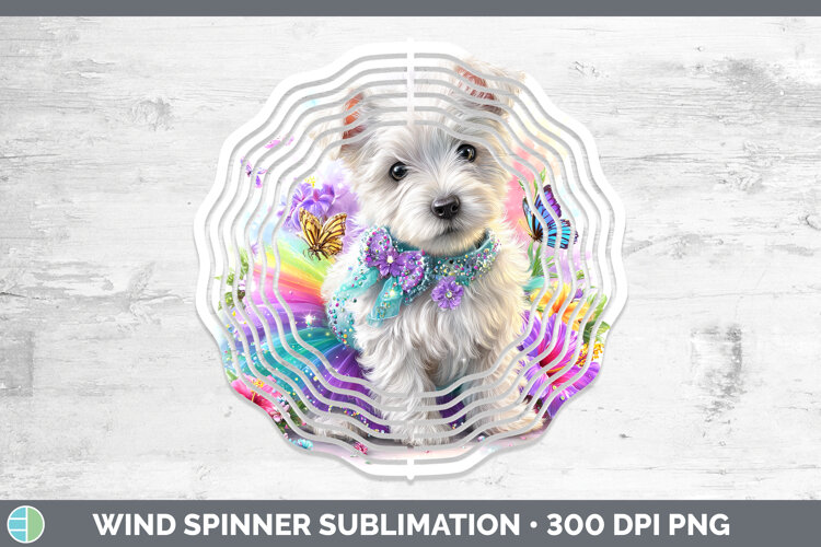 GorgeousDogs 05 Rainbow Summer Wind Spinner design.
