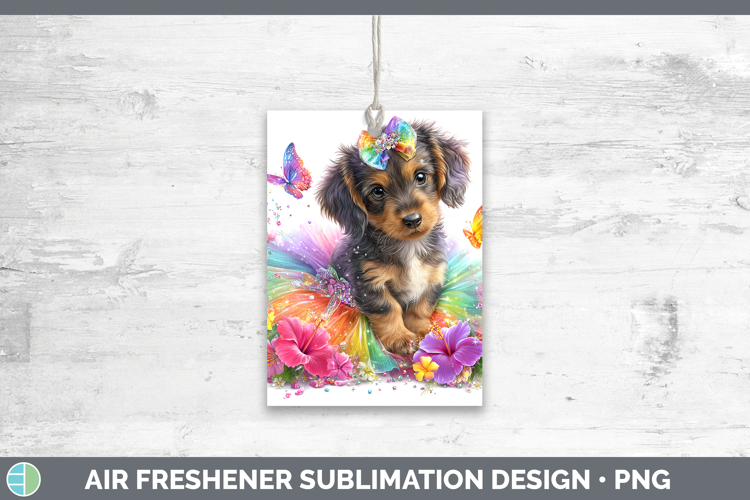Wire Haired Dachshund Air Freshener Dogs 05 Rainbow Summer S