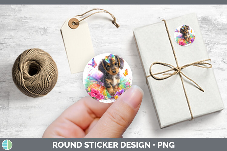GorgeousDogs 05 Rainbow Summer Stickers design.
