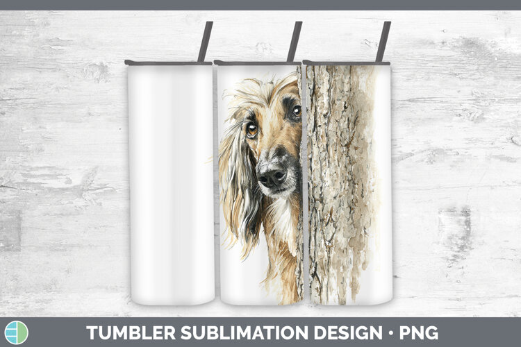 GorgeousDogs 05 Tree Peek Tumbler design.