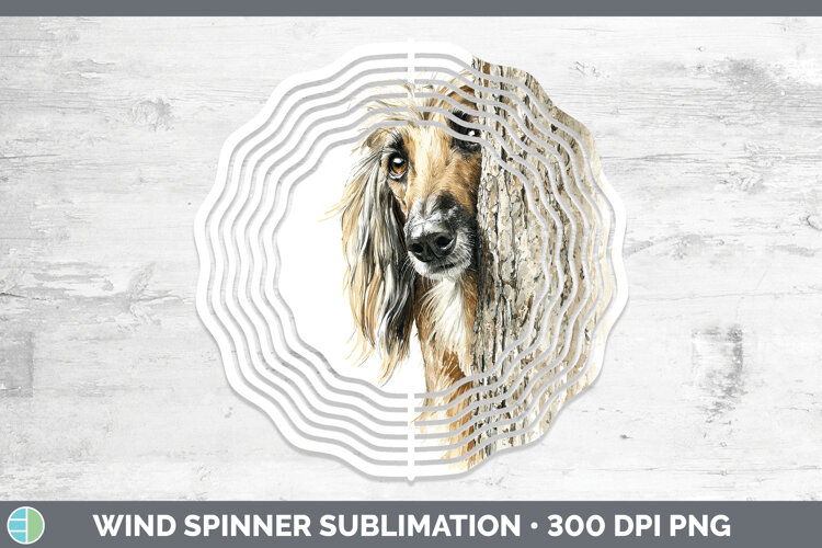 GorgeousDogs 05 Tree Peek Wind Spinner design.