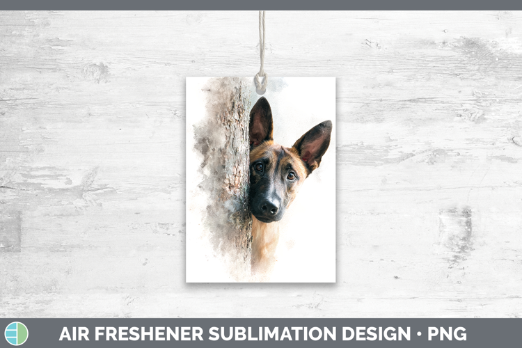 Belgian Malinois Dogs 05 Tree Peek Air Freshener Sublimation