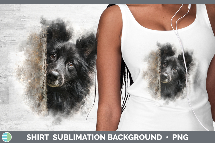 Belgian Sheepdog Dogs 05 Tree Peek Shirt Sublimation Design
