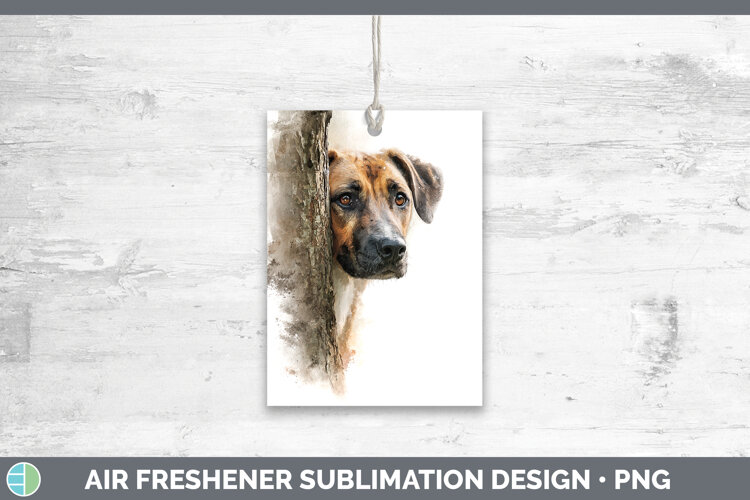 GorgeousDogs 05 Tree Peek Air Freshener design.