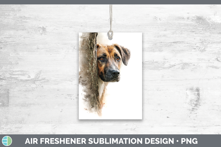 Black Mouth Cur Dogs 05 Tree Peek Air Freshener Sublimation