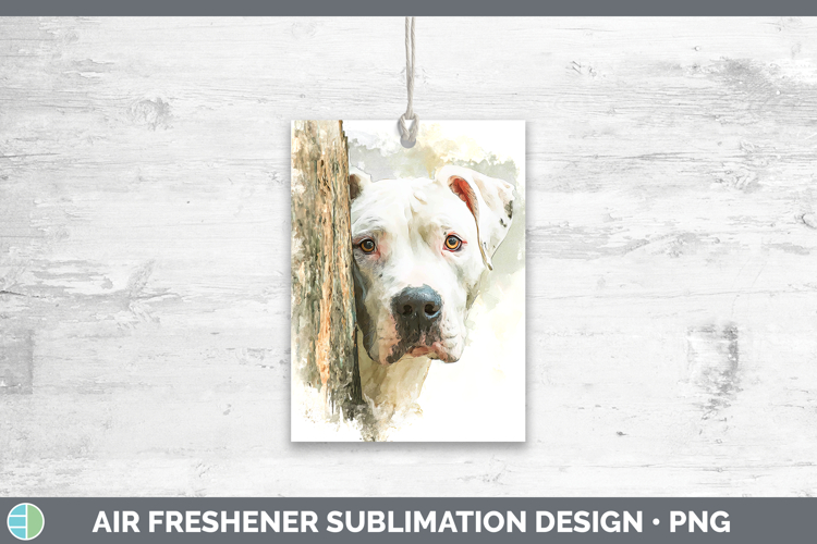 Dogo Argentino Dogs 05 Tree Peek Air Freshener Sublimation D