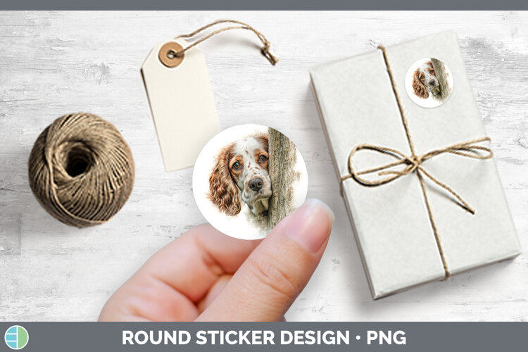 GorgeousDogs 05 Tree Peek Stickers design.