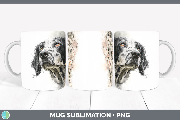 GorgeousDogs 05 Tree Peek Mug Wrap design.