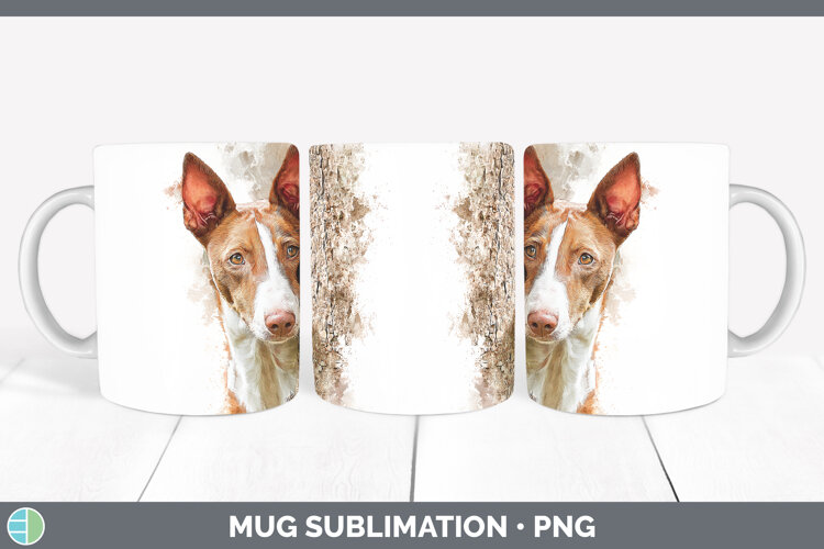 GorgeousDogs 05 Tree Peek Mug Wrap design.