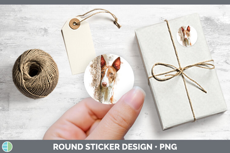 GorgeousDogs 05 Tree Peek Stickers design.