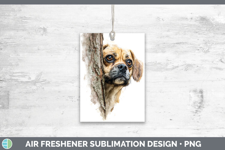 GorgeousDogs 05 Tree Peek Air Freshener design.