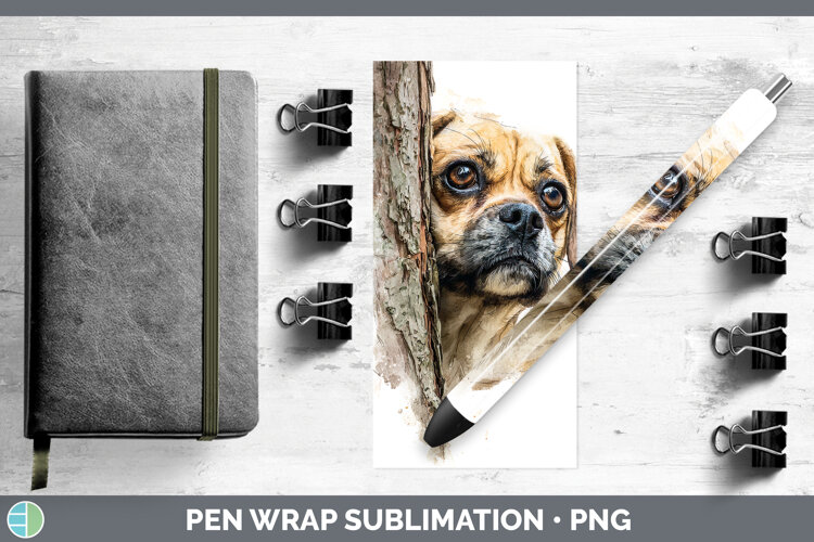 GorgeousDogs 05 Tree Peek Pen Wrap design.